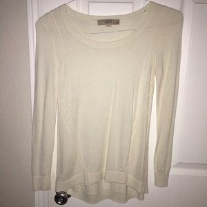 Loft ivory XXS petite sheer sweater